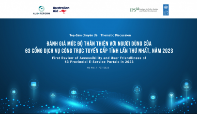 Tọa đàm Chuyên đề “Đánh giá mức độ thân thiện với người dùng của 63 cổng Dịch vụ công trực tuyến cấp tỉnh lần thứ nhất, năm 2023”