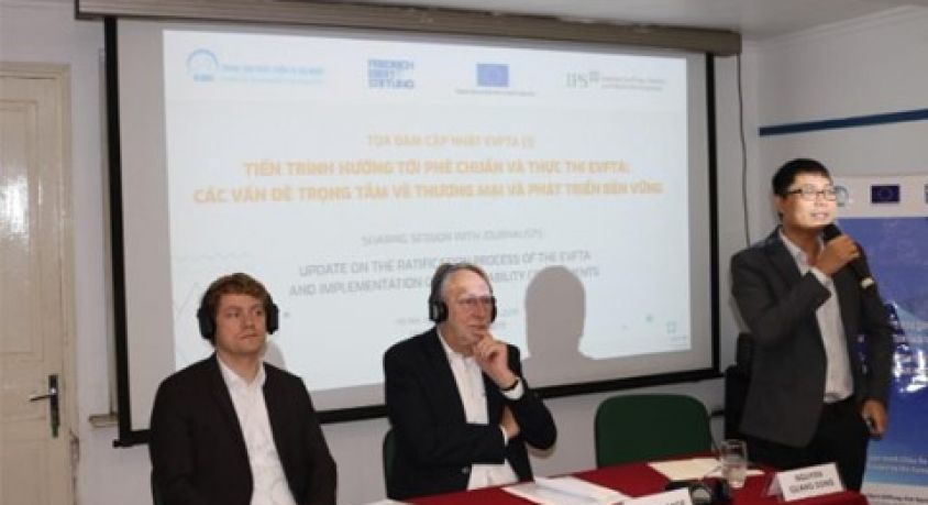 Tọa đàm EVFTA - Tiến trình hướng tới phê chuẩn và thực thi EVFTA: Các vấn đề trọng tâm về thương mại và phát triển bền vững