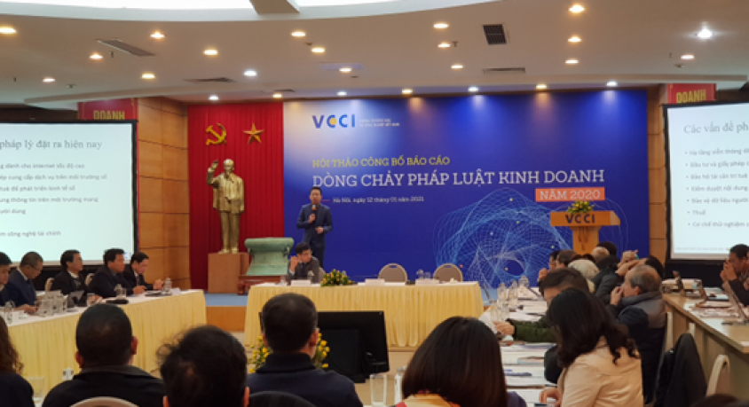 Hội thảo công bố báo cáo Dòng chảy pháp luật kinh doanh Việt Nam 2020 do VCCI tổ chức